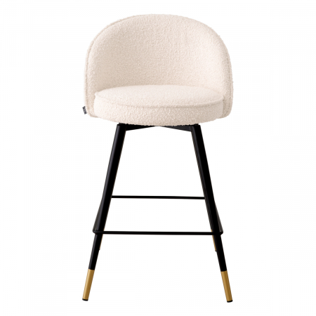 Scaun counter, Cooper bouclé crem set de 2 [2]