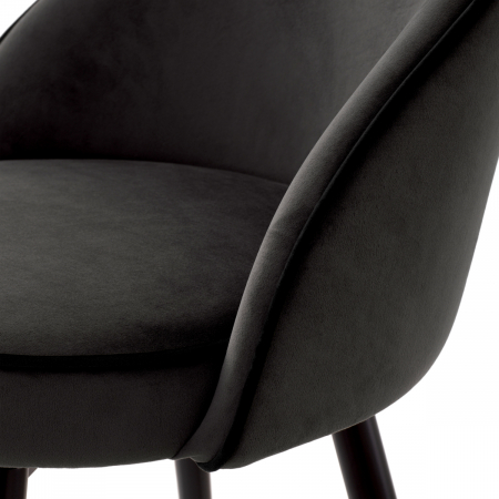 Scaun counter, Cooper roche set de 2 catifea gri închis [5]
