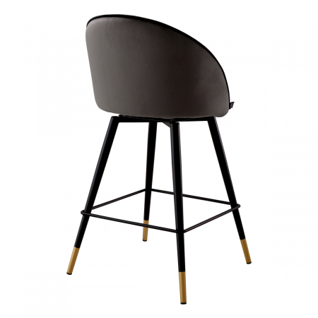 Scaun counter, Cooper roche set de 2 catifea gri închis [3]