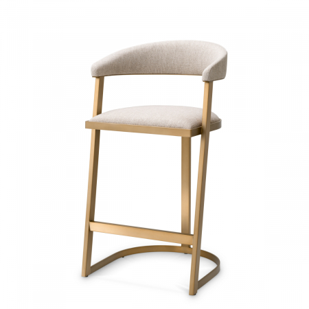 Scaune de bar - Scaun counter, Dexter alamă finisaj loki natur, Dims: W. 53 | D. 50.5 | H. 98 | SD. 43 | SH. 70 | AH. 90  (CM)