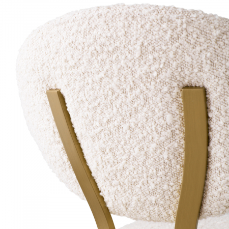 Scaun counter, Dorrego bouclé crem, Dims: W. 50 | D. 50 | H. 97 | SD. 45 | SH. 65  (CM) [4]