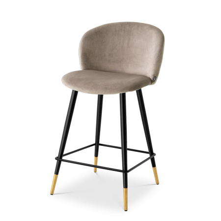 Scaune de bar - Scaun counter, Volante roche bej catifea