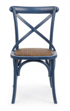 Scaun Cross, Lemn, Albastru, 50.5x52x87 [2]