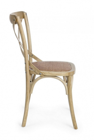 Scaun Cross, Lemn, Bej, 50.5x52x87 [3]