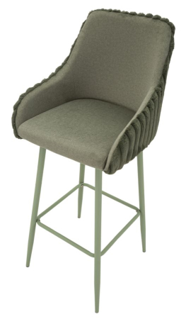 Scaun de bar Alaska -a- verde, set de 2, 52x46x111 cm (inaltime sezut 78 cm) [4]