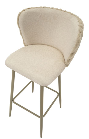 Scaun de bar Alaska -b- crem set de 2 buc 55x58x106 cm (inaltime sezut 77 cm) [4]