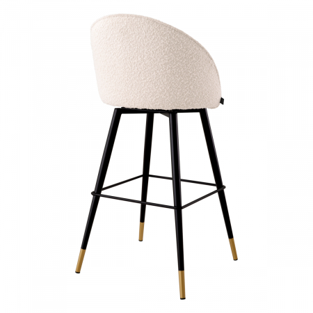 Scaun de bar, Cooper bouclé crem set de 2 [3]