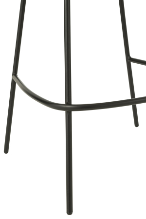 Scaun de bar din metal bej/negru [4]