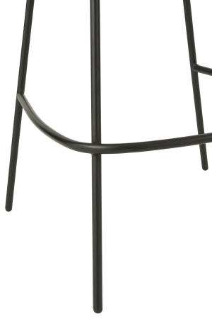 Scaun de bar din metal, roz deschis/negru [4]
