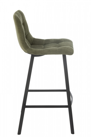 Scaun de bar, Kent metal/poliester, verde [6]