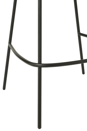 Scaun de bar metal, gri/negru [4]