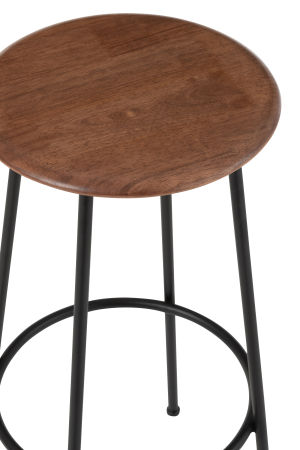 Scaun de bar, Neo steel, natur/negru [4]
