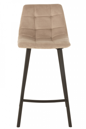 Scaun de bar Olivier, Metal/Textil, Bej, 47x43x95 cm [1]
