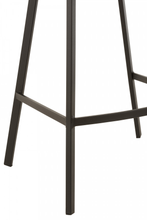Scaun de bar Olivier, Metal/Textil, Gri, 47x43x95 cm [4]