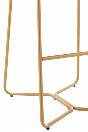 Scaun de bar Pierre, Textil/Metal, Maro, 57.5x48.5x85.5 cm [4]