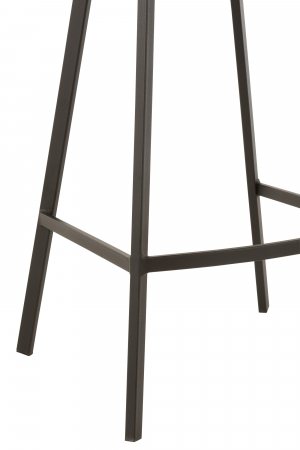 Scaun de bar Stephane, Metal/Textil, Gri, 43x45x97 cm [4]