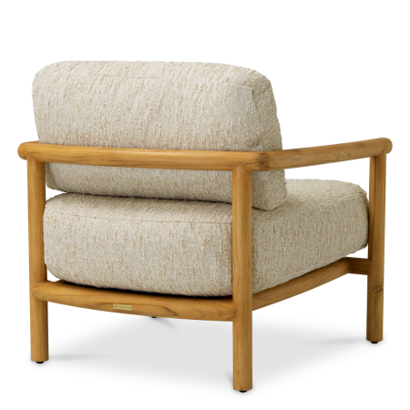 Scaun de exterior Ombria, lemn de tec natural, Arden natural |W. 76 | D. 80 | H. 72 | SD. 52 | SW. 62 | SH. 42 | AH. 55 cm  [2]