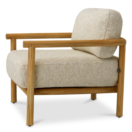Scaun de exterior Ombria, lemn de tec natural, Arden natural |W. 76 | D. 80 | H. 72 | SD. 52 | SW. 62 | SH. 42 | AH. 55 cm  [3]