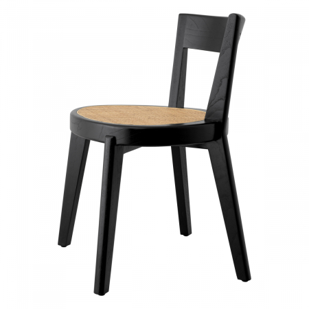 Scaun dining, Alvear finisaj negru clasic, Dims: W. 54 | D. 47 | H. 76 | SD. 42 | SH. 46  (CM) [2]
