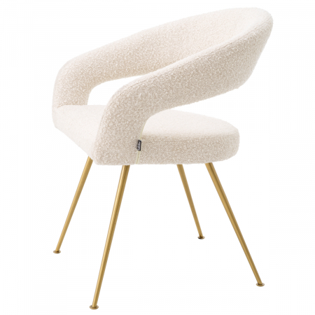 Scaun dining, Bravo bouclé crem [4]