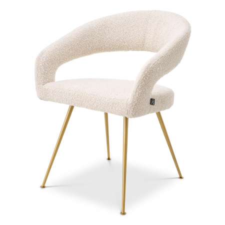DINING - Scaun dining, Bravo bouclé crem