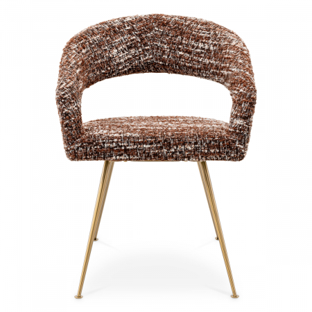 Scaun dining, Bravo bouclé sonata red [2]
