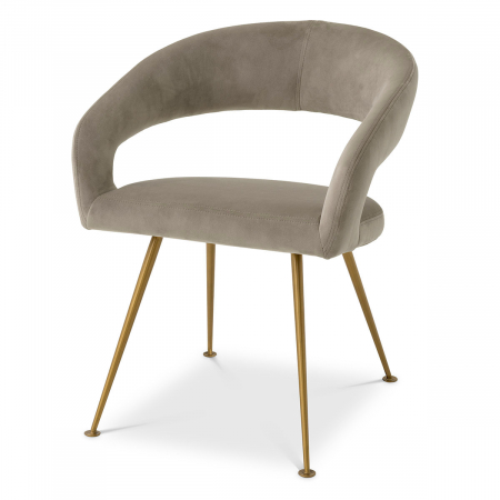 DINING - Scaun dining, Bravo Savona greige velvet