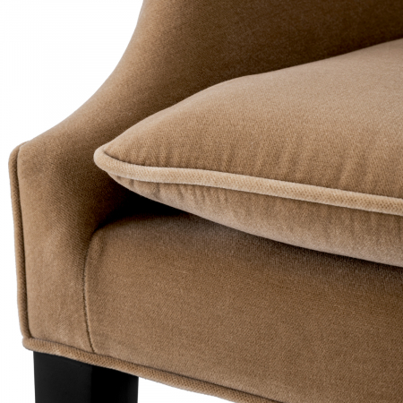 Scaun dining, Clayton Morris, merino camel, Dims: W. 62 | D. 64 | H. 90 | SD. 46 | SW. 48 | SH. 52.5 | AH. 64  (CM) [6]
