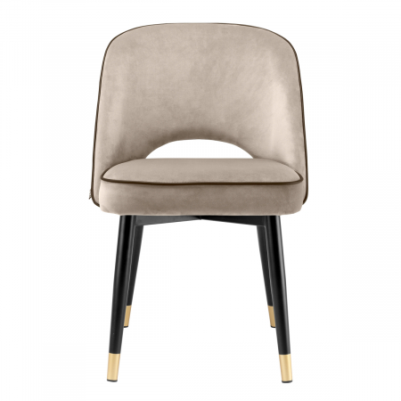 Scaun dining, Cliff Savona catifea greige, set de 2, Dims: W. 53 | D. 56 | H. 84 | SD. 42 | SH. 51.5  (CM) [2]
