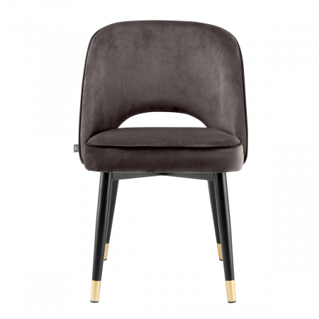 Scaun dining, Cliff Savona catifea gri set de 2 [2]