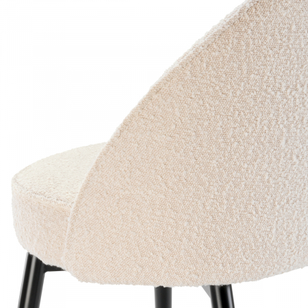 Scaun dining, Cooper bouclé crem set de 2 [4]