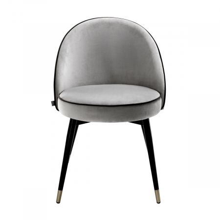Scaun dining, Cooper Roche set de 2 catifea gri deschis [3]