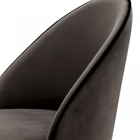 Scaun dining, Cooper Roche set de 2 catifea gri închis [5]