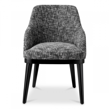 Scaun dining, Costa cu cotiera, cambon negru [1]