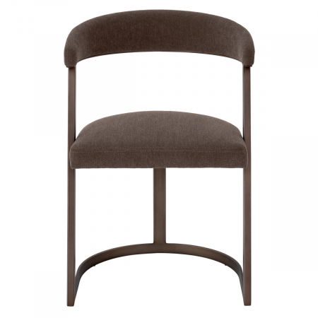 Scaun dining, Dexter, finisaj bronz, gri [2]