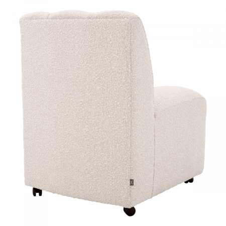 Scaun dining, Kelly bouclé crem, Dims: W. 62 | D. 70 | H. 84 | SD. 51 | SH. 50  (CM) [3]