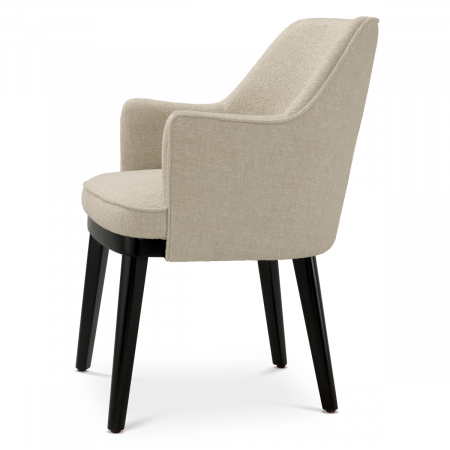 Scaun dining, Lavinia renato ecru, Dimensiuni: W. 55 | D. 64 | H. 84 | SD. 47.5 | SW. 41.5 | SH. 50 | AH. 64.5   [3]