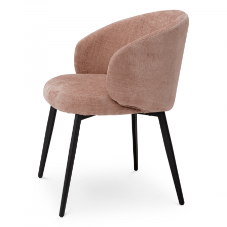 Scaun dining, Lloyd cu cotiera sisley roz, set de 2 [3]