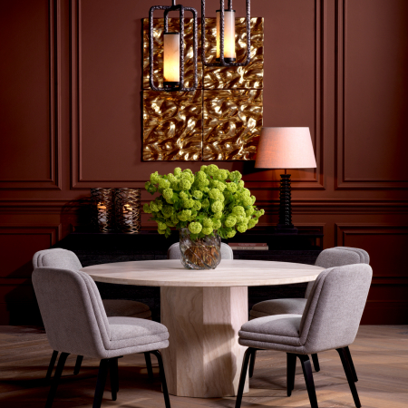 DINING - Scaun dining, Lucia fisher, gri, Dims: L. 63 | W. 50 | H. 84 | SD. 42 | SH. 50  (CM)