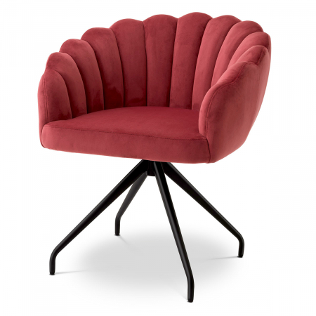 SALE % - Scaun dining, Luzern Savona catifea rosie