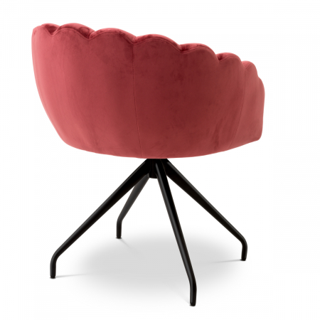 Scaun dining, Luzern Savona catifea rosie [2]