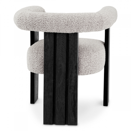 Scaun dining, Percy bouclé gri [3]