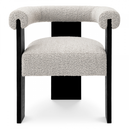 Scaun dining, Percy bouclé gri [1]