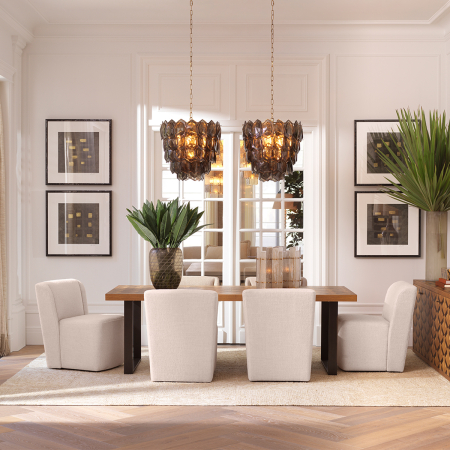 Scaun dining Selene Renato ecru |W. 65 | D. 74 | H. 84.5 | SD. 51 | SH. 48 cm  [1]