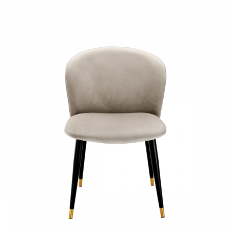 Scaun dining Volante Roche catifea bej [2]