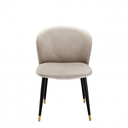 Scaun dining Volante Roche catifea bej [1]