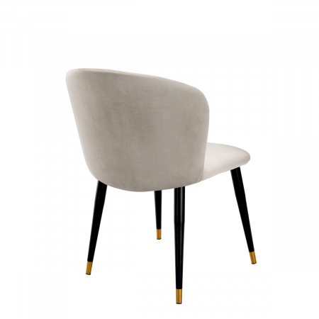 Scaun dining Volante Roche catifea bej [4]