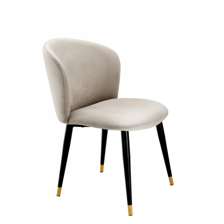 Scaun dining Volante Roche catifea bej [3]