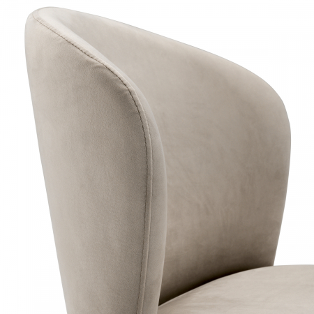 Scaun dining Volante Roche catifea bej [5]