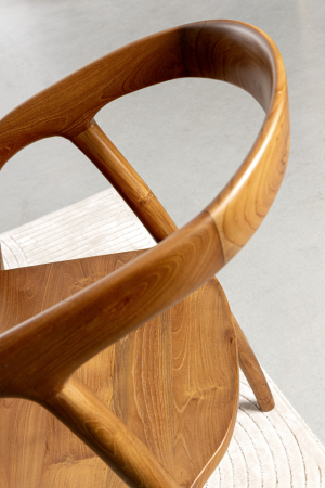 Scaun, Dotty cu cotieră, Lemn de Teak [5]